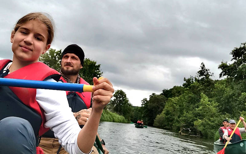 Bushcraft Wesertal - 2021 - Kanufahrt