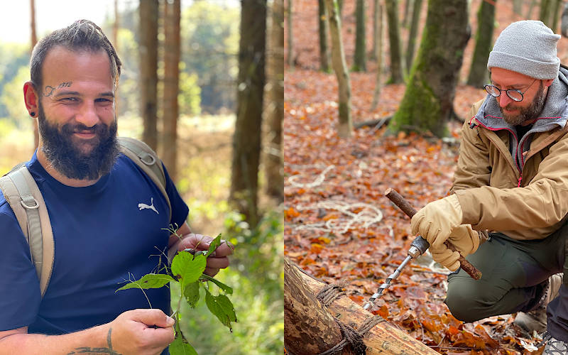 Bushcraft Wesertal - 2021 - Pflanzenbestimmung und S&auml;gearbeiten
