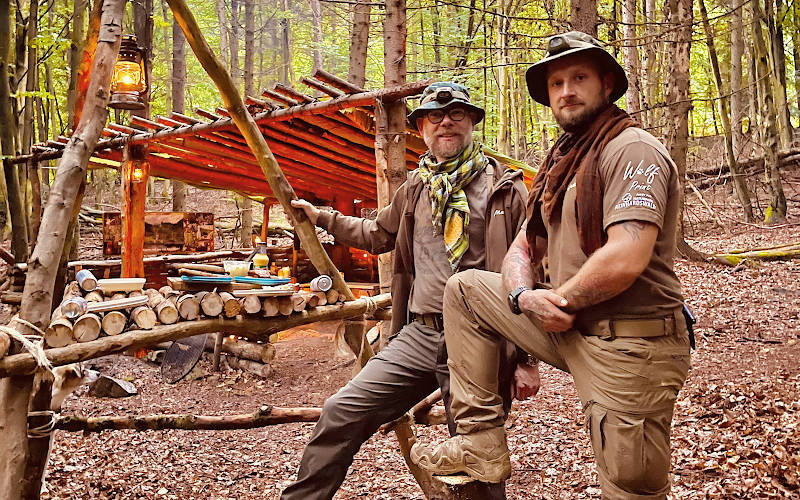 Bushcraft Wesertal - 2021 - Lagerbau im Wald